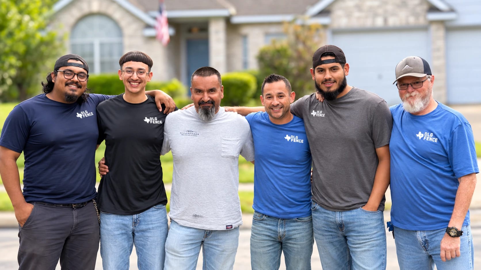 Owner Benny Garza with the DLG Fence crew